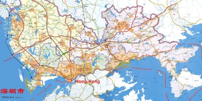 ನಕ್ಷೆ ಷೆನ್ಜೆನ್ ems ಚೀನಾ