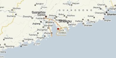 Shekou ಚೀನಾ ನಕ್ಷೆ