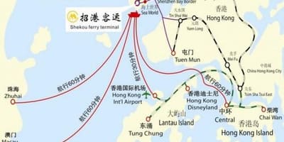 ನಕ್ಷೆ shekou ferry ಟರ್ಮಿನಲ್